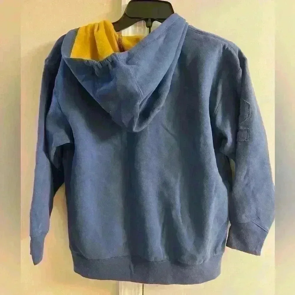 Children's Place Athletic Dept Boys Blue Zip Up Hoodie Sweatshirt Size 10/12 NWT